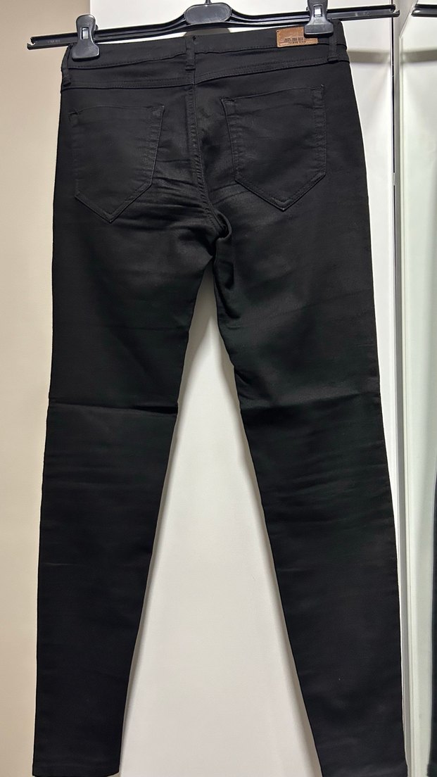 Siyah kot pantolon - Görsel 4