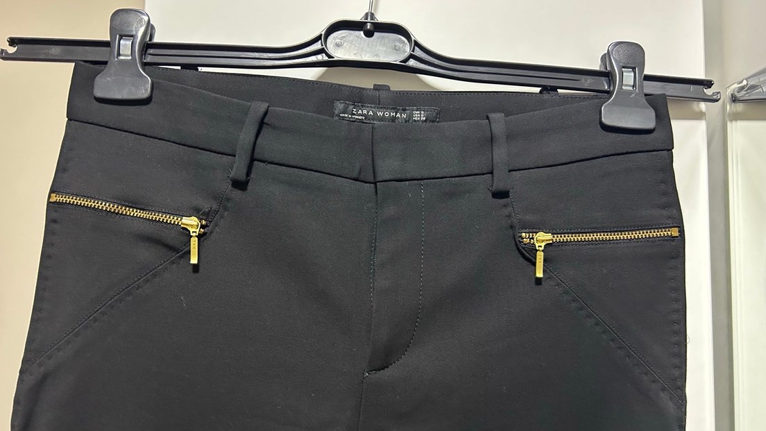 Siyah Kadın Ofis Kumaş Pantolon - Görsel 2