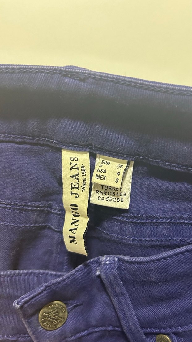 Lacivert Kadın Denim Pantolon - Görsel 4