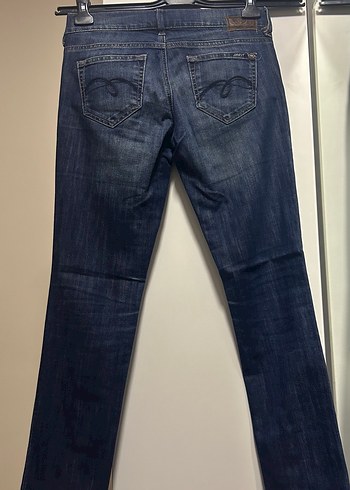 Kadın Lacivert Denim Normal Boy Jean - Görsel 3