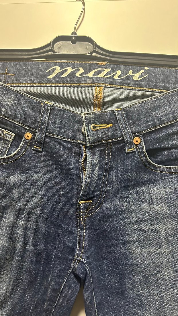 Kadın Lacivert Denim Normal Boy Jean - Görsel 2