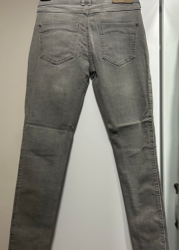 Gri Midi Boy Kadın Denim Pantolon - Görsel 3