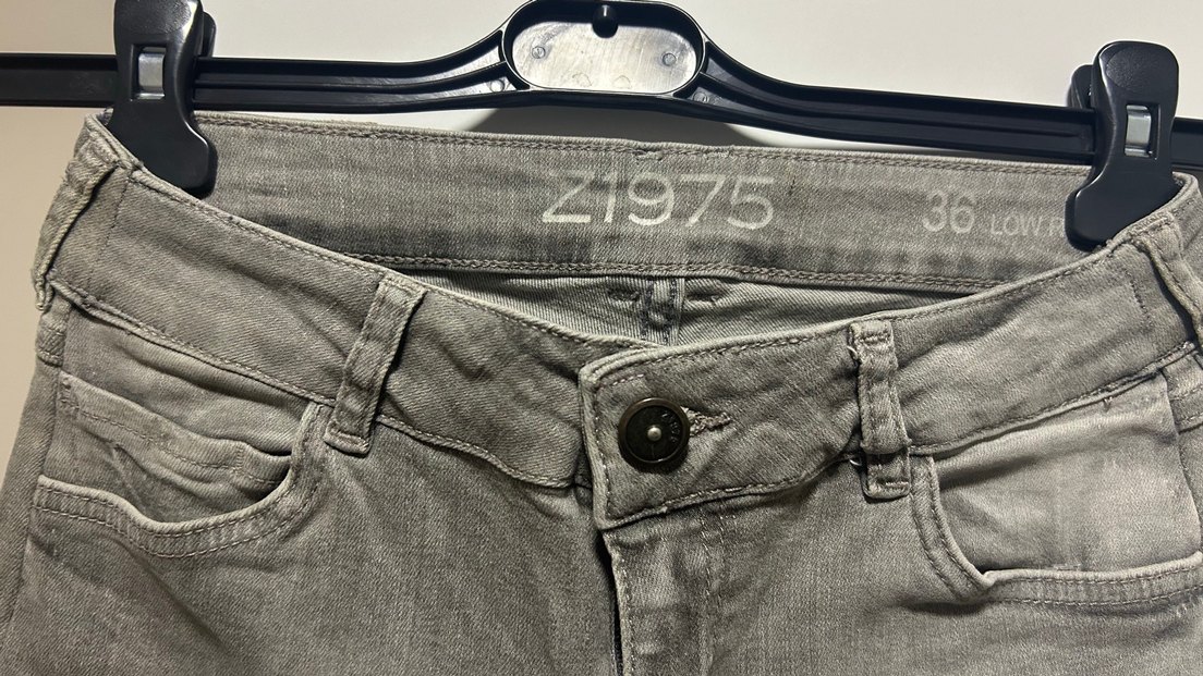 Gri Midi Boy Kadın Denim Pantolon - Görsel 2