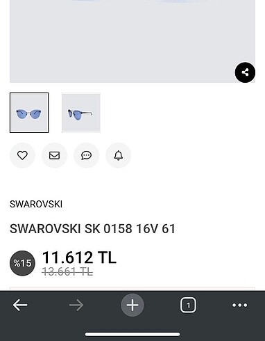 swarovski SWAROVSKI güneş gözlüğü