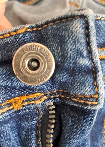 42 Beden mavi Renk Mavi Nakışlı Kadın Kot Pantolon