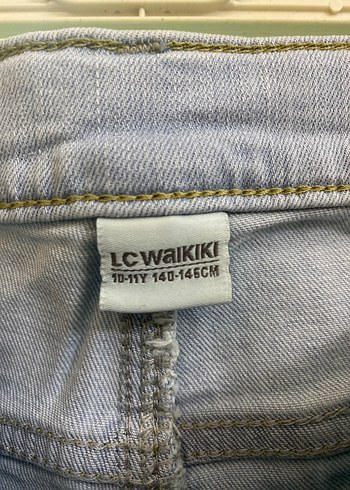 10 Yaş Beden gri Renk Erkek çocuk denim pantolon