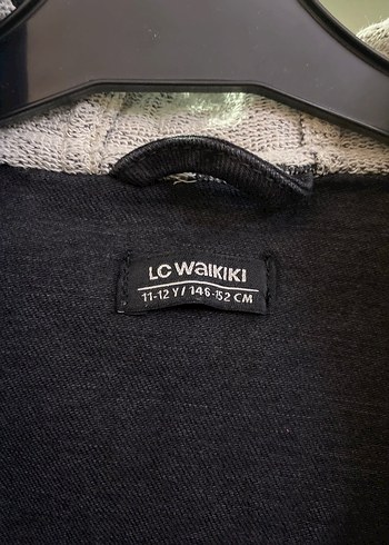 LC Waikiki Gri Denim Kapüşonlu erkek çocuk ceket