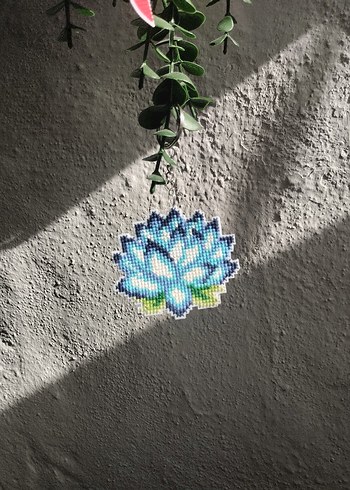 Etamin lotus çiçeği anahtarlık