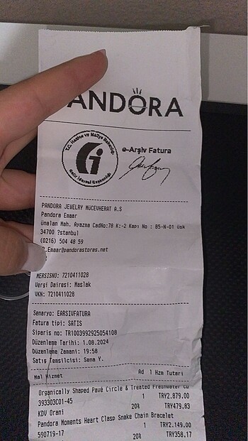  Beden beyaz Renk Pandora bileklik