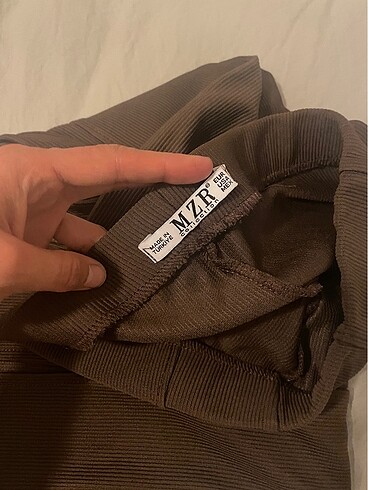 İspanyol paça kumaş yırtmaçlı pantolon - Görsel 3