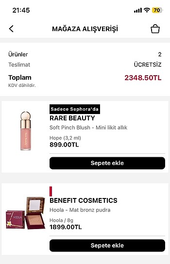 Beden benefit hoola