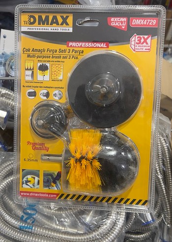 Sarı Çok Amaçlı 3 Parça Fırça Seti - Görsel 2