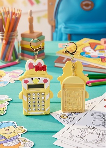 Renkli Dinozor Fermuarlı Anahtarlık - Görsel 4