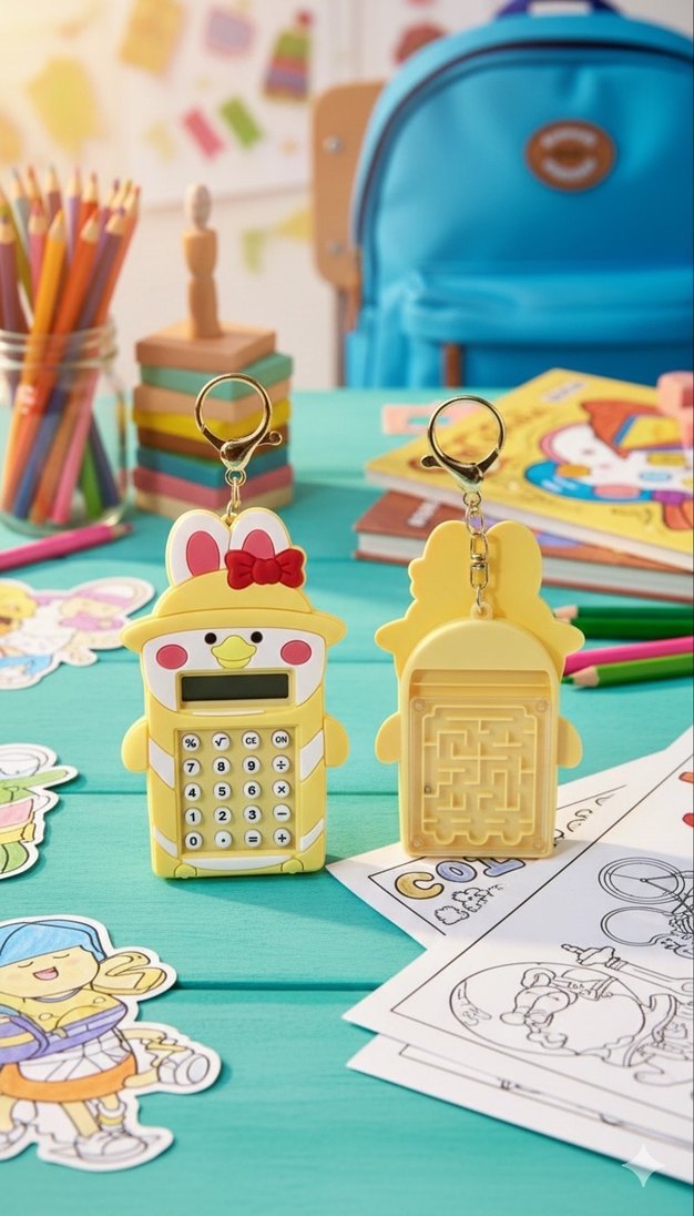 Renkli Dinozor Fermuarlı Anahtarlık - Görsel 4