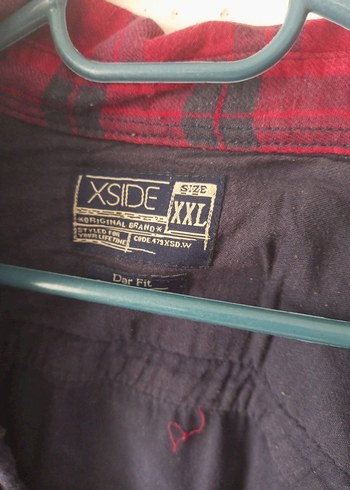 Kırmızı Pamuklu Düğmeli Gömlek - Görsel 4