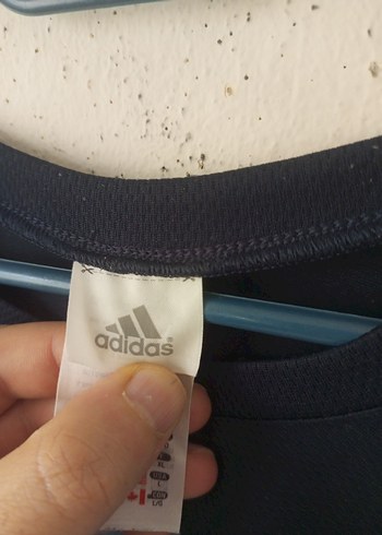 Mavi Gri  Kısa Kollu Orjinal Adidas - Görsel 6