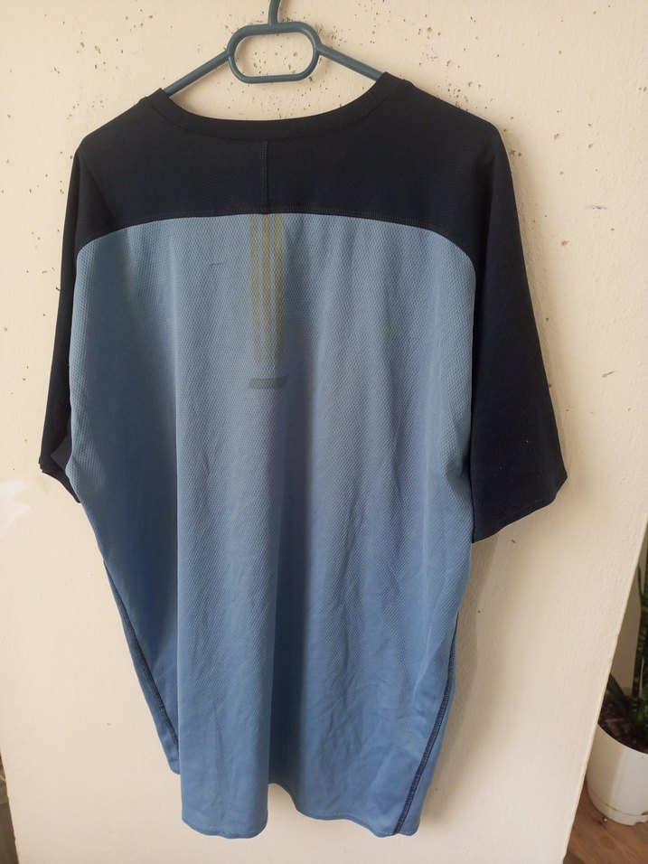 Mavi Gri  Kısa Kollu Orjinal Adidas - Görsel 4