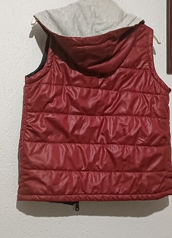 Diğer #bordo#kapşonlu#şişme#yelek