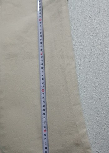 Kadın Bej Pamuklu Rahat Kesim Jean - Görsel 4