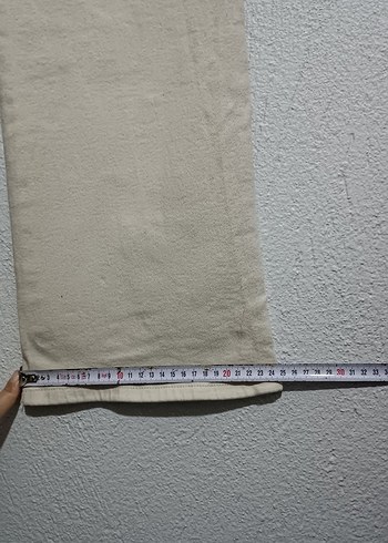 Kadın Bej Pamuklu Rahat Kesim Jean - Görsel 7