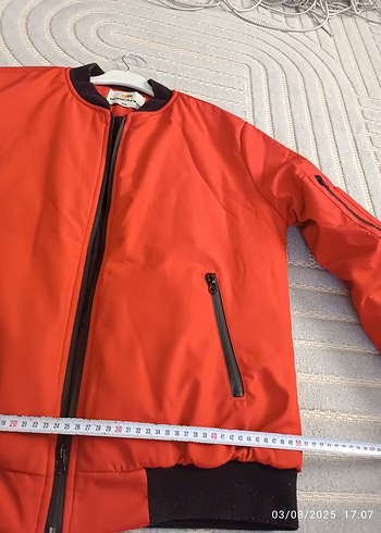 Kırmızı Fermuarlı Kadın Spor Mont - Görsel 5