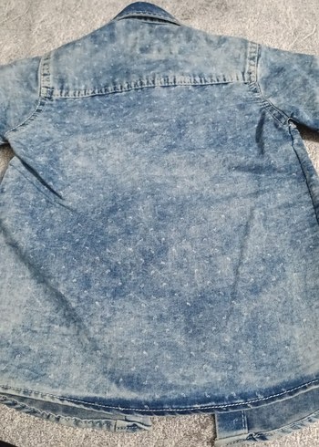 LC Waikiki Erkek Çocuk Nakışlı Mavi Denim Gömlek