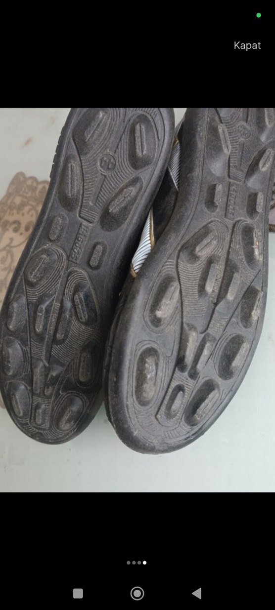 Siyah Erkek Futbol Ayakkabısı Velcro Bantlı - Görsel 3