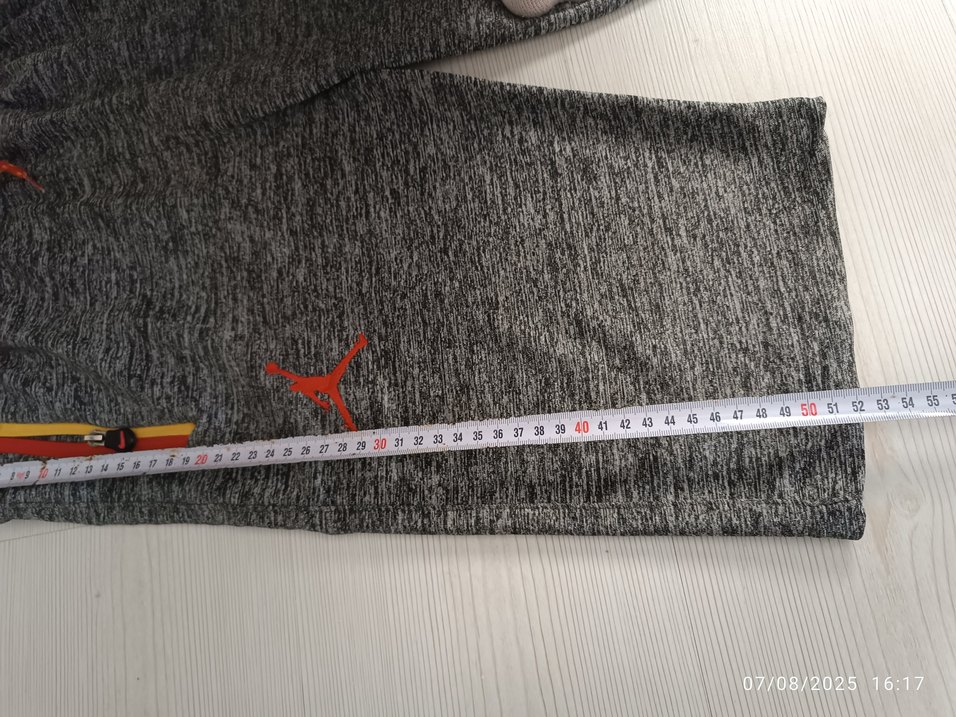 Gri Erkek Spor Mini Şort Velcro Detaylı GS armali - Görsel 2