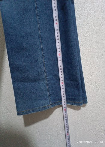 Mavi bel lastik ayarlamalı Hamile Kot Pantolon - Görsel 5