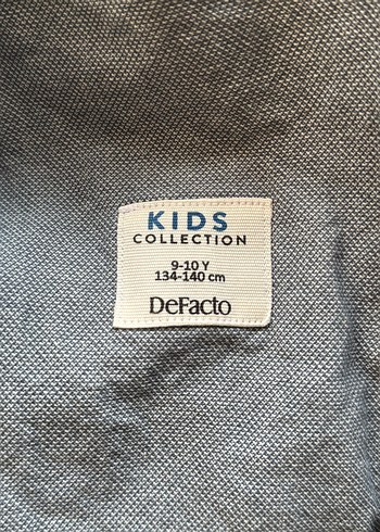 Defacto Erkek Çocuk Gri Keten Ceket