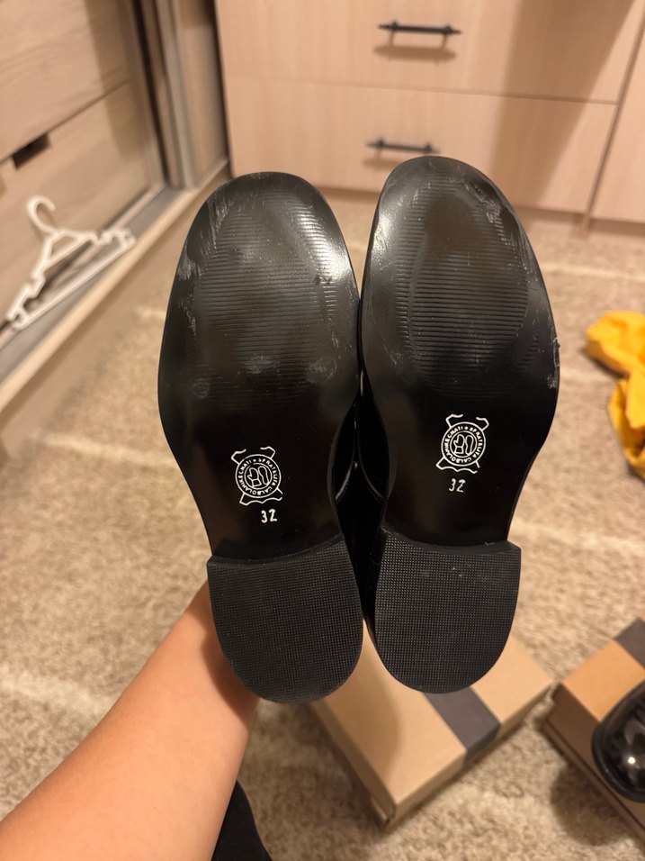 Siyah Erkek Çocuk Tokalı Özel Ayakkabı - Görsel 5