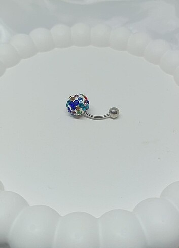Renkli göbek piercing - Görsel 2