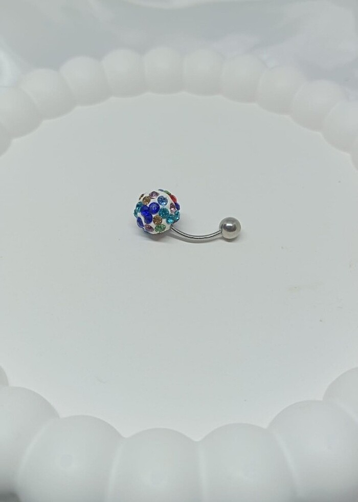 Renkli göbek piercing - Görsel 2