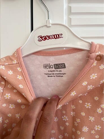 HelloBaby Kız bebek ayaksız tulum