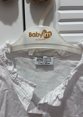 Beyaz puantiyeli gömlek - Görsel 2