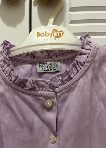 Kız Çocuk Uzun Kollu Düğmeli Lila Gömlek - Görsel 2