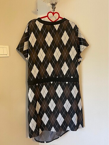 52 Beden kahverengi Renk H&M+ Büyük beden Y2K elbise