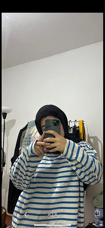 Pull and Bear Pull and bear çizgili sweat