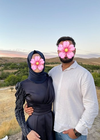 Diğer Uzun Kollu Siyah Drapeli Abiye Elbise