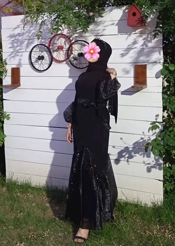 Uzun Siyah Gotik Abiye Elbise
