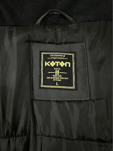 l Beden gri Renk Koton mont