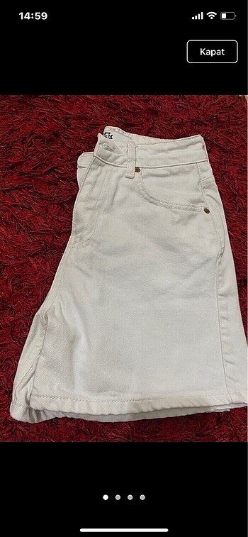 Diğer beyaz denim şort