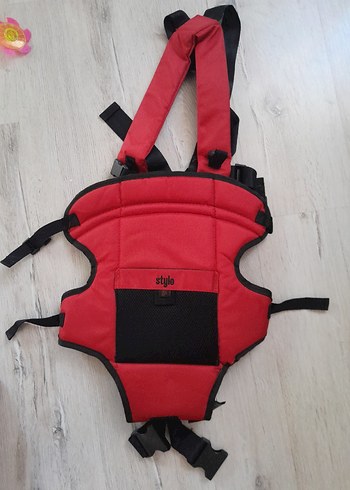 Renkli Kırmızı Bebek Taşıyıcı - Görsel 3