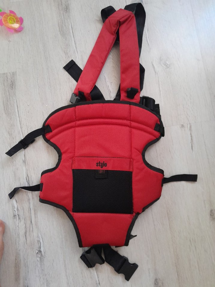 Renkli Kırmızı Bebek Taşıyıcı - Görsel 3