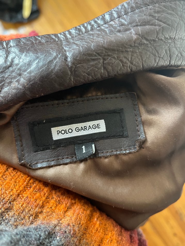 Kahverengi Deri Kemerli Kadın Ceket - Görsel 2