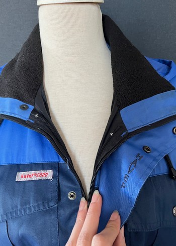 Mavi Denim Düğmeli Kolsuz Ceket - Görsel 2