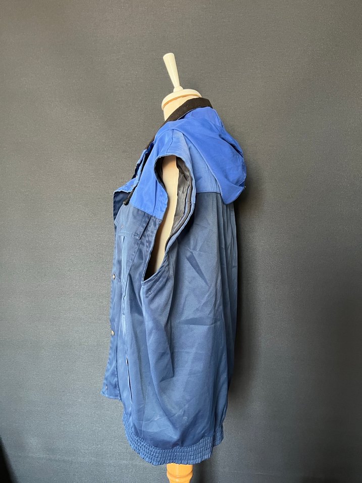 Mavi Denim Düğmeli Kolsuz Ceket - Görsel 4