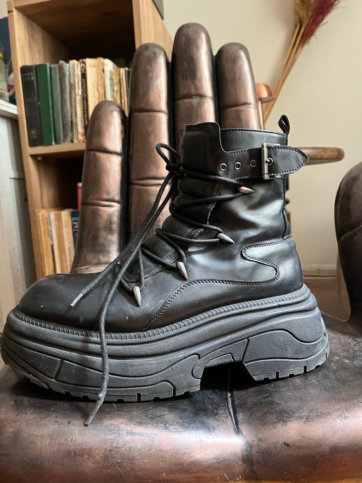 Bershka erkek deri bot - Görsel 2