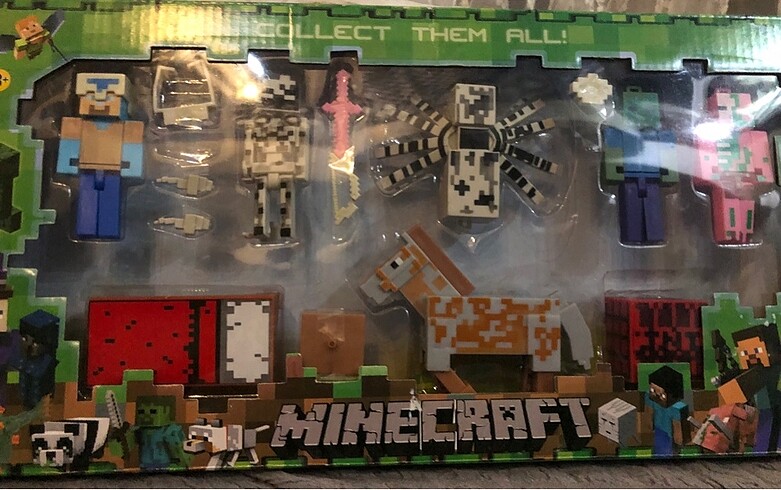  Beden Renk Mınecraft Atlı figür seti