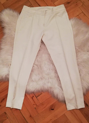 Beyaz Kumaş Pantolon